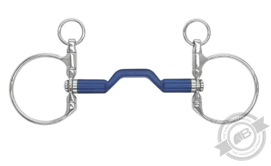 Bombers DC Dressage Bomber Blue Swivel Bit - EQ Saddlery