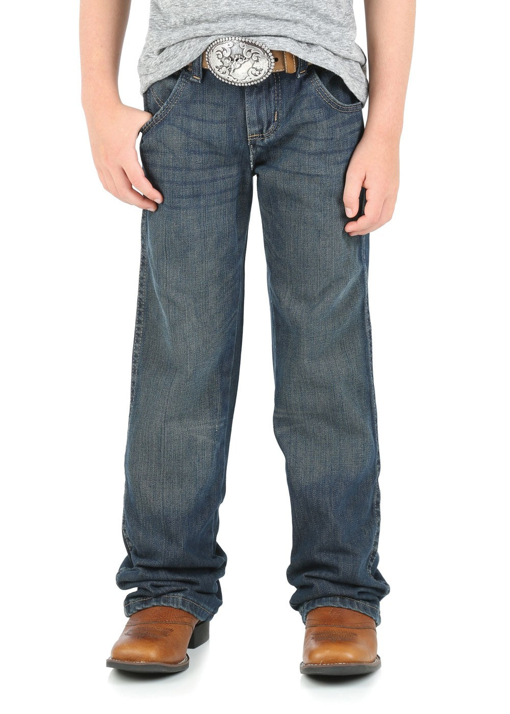 Wrangler Boys Retro Relaxed Boot Western Jeans - EQ Saddlery
