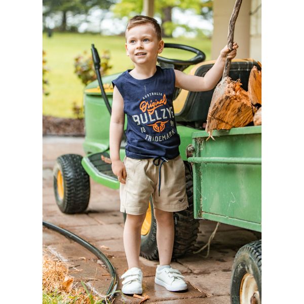 Bullzye Boys Original Muscle Tank Navy - EQ Saddlery