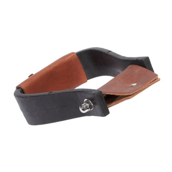 Fort Worth Nylon Oxbow Stirrups with Leather Treds - EQ Saddlery