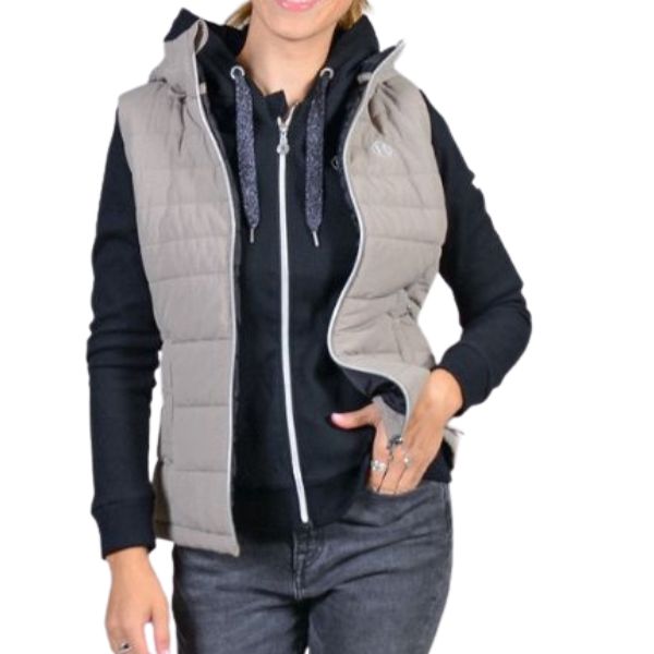 Harcour Boheme Body Warmer Taupe - EQ Saddlery