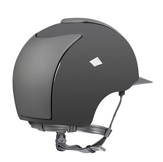 KEP Cromo Textile Helmet with Shine Detail Grey Polish - EQ Saddlery