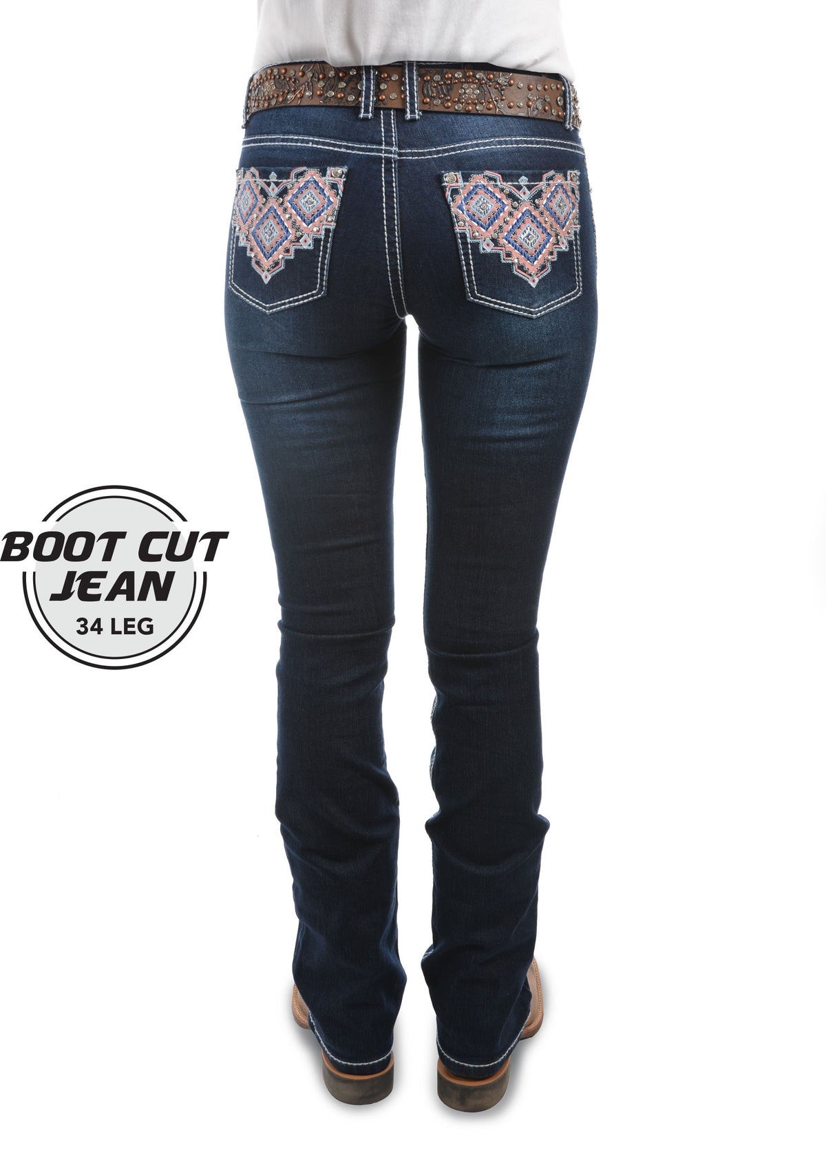 Pure Western Womens Macy Boot Cut Jeans - EQ Saddlery