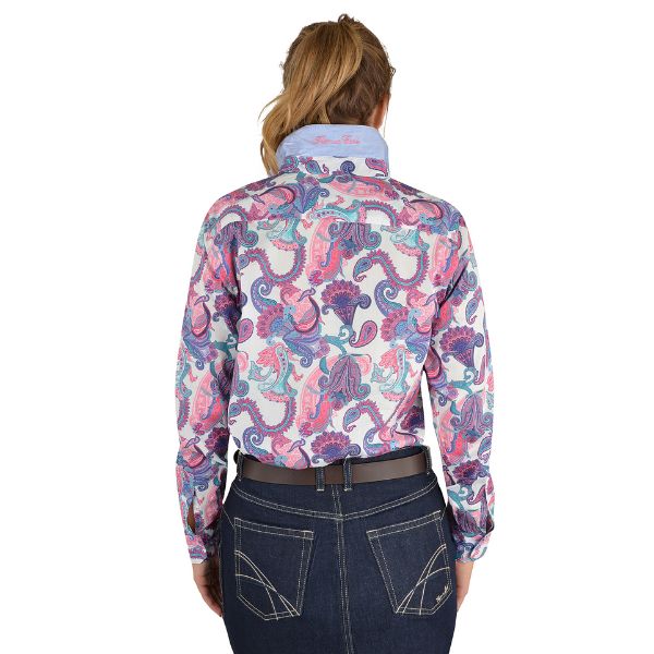 Thomas Cook Shelby Long Sleeve Shirt Lavender - EQ Saddlery