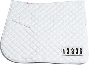 Zilco Dressage Saddle Cloth with Numbers - EQ Saddlery
