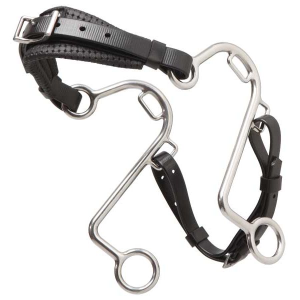 Stainless Steel S Hackamore Bit - EQ Saddlery