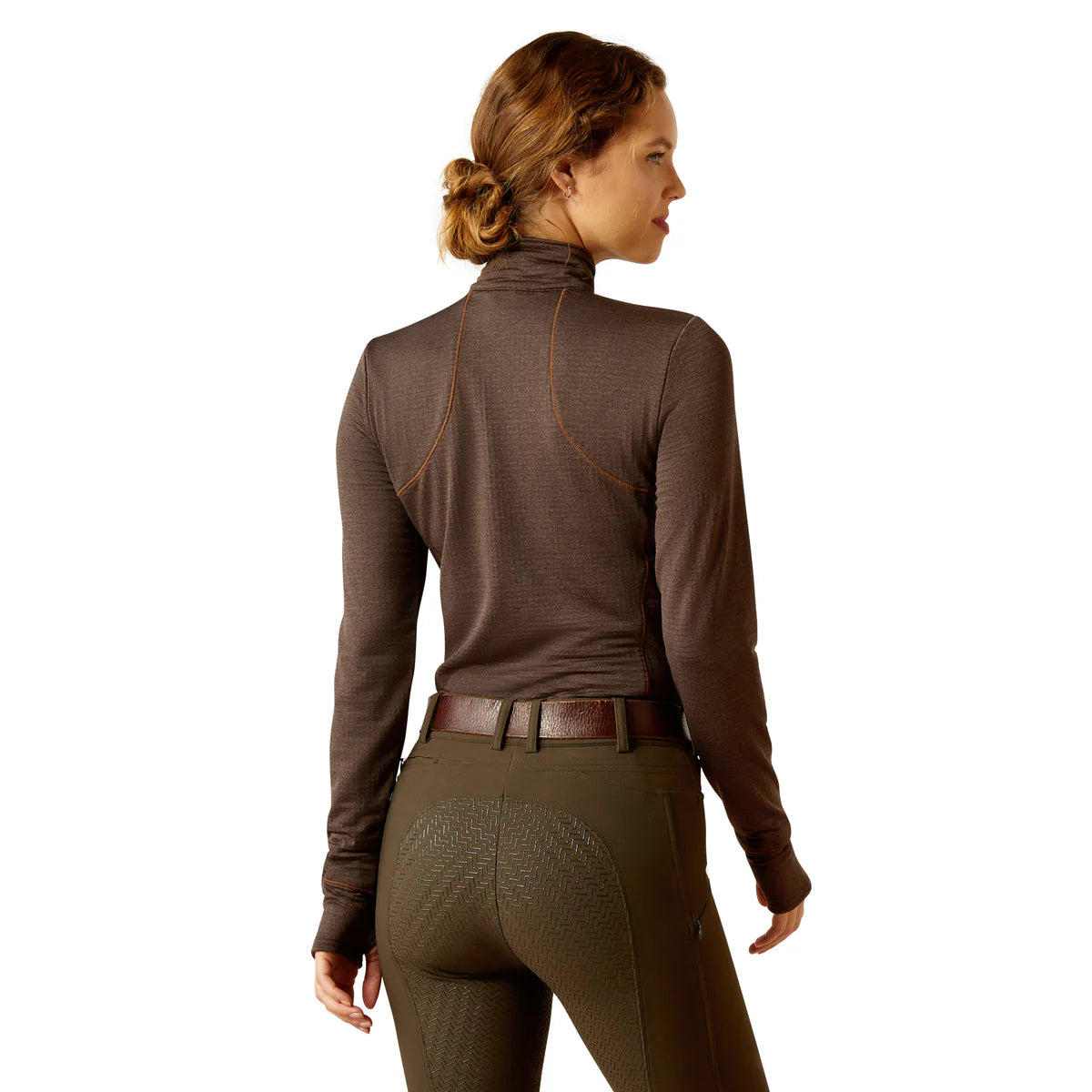 Ariat Womens Gridwork 1/4 Zip Base Layer - EQ Saddlery