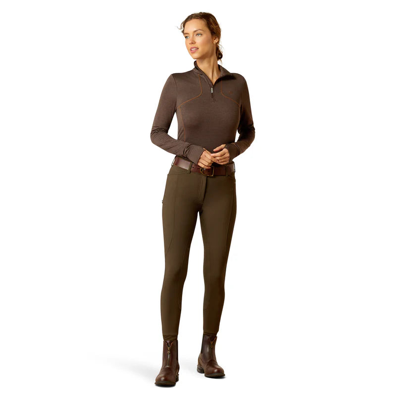 Ariat Womens Gridwork 1/4 Zip Base Layer - EQ Saddlery