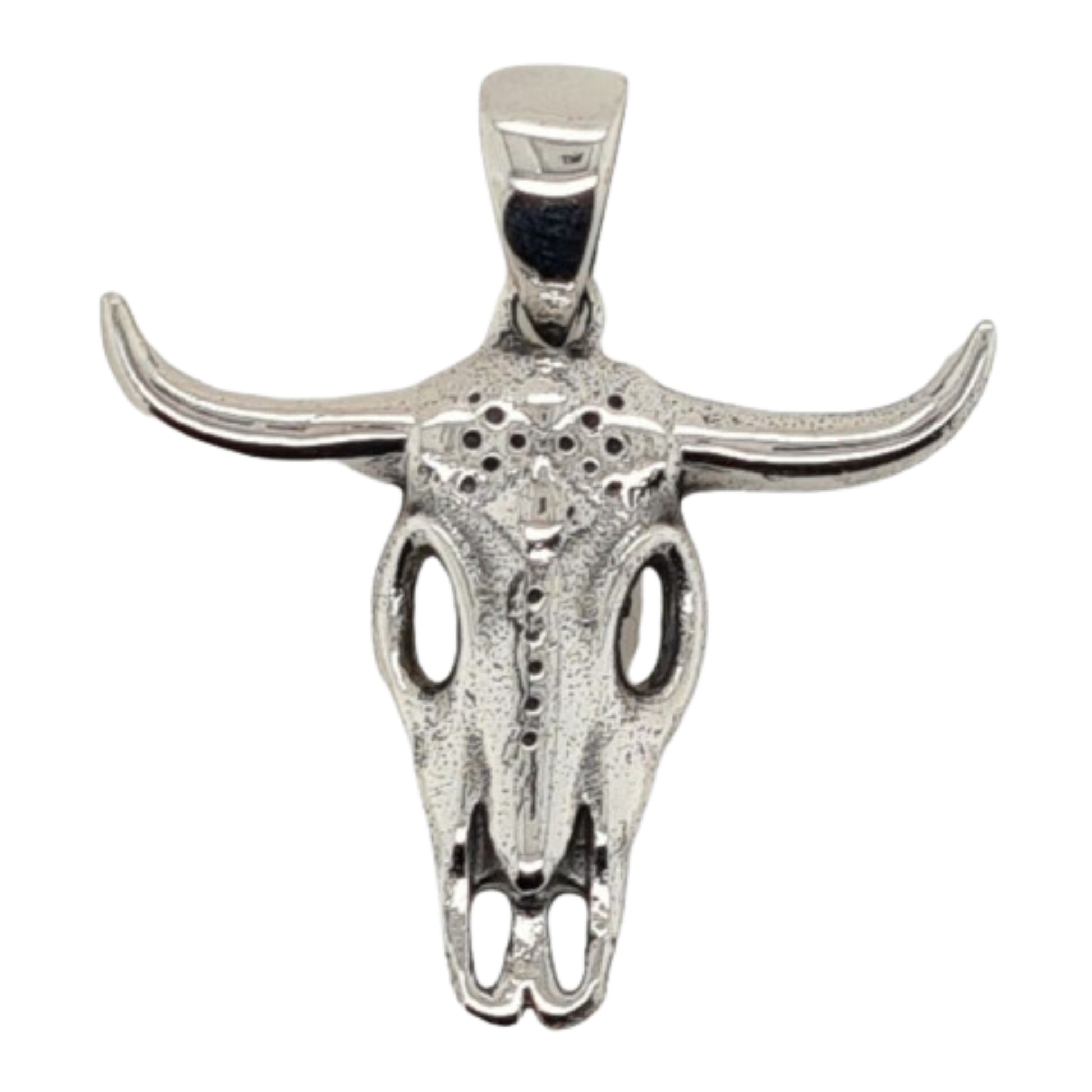 MCJ Steer Skull Pendant - EQ Saddlery