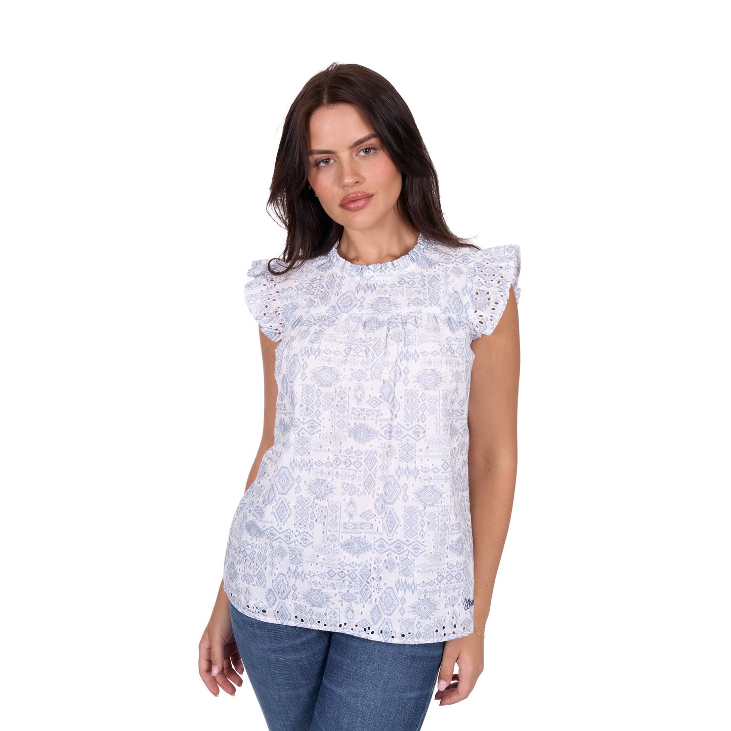 Wrangler Womens Harlow Sleeveless Blouse - EQ Saddlery