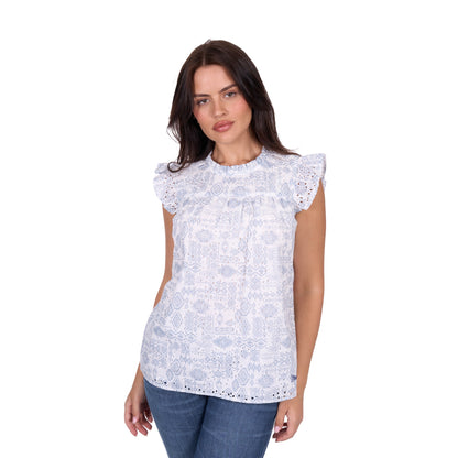 Wrangler Womens Harlow Sleeveless Blouse - EQ Saddlery