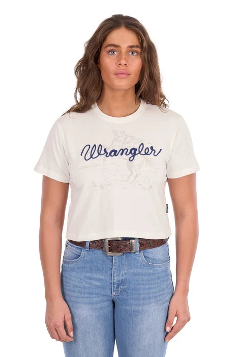 Wrangler Womens Cindy Crop Short Sleeve Tee