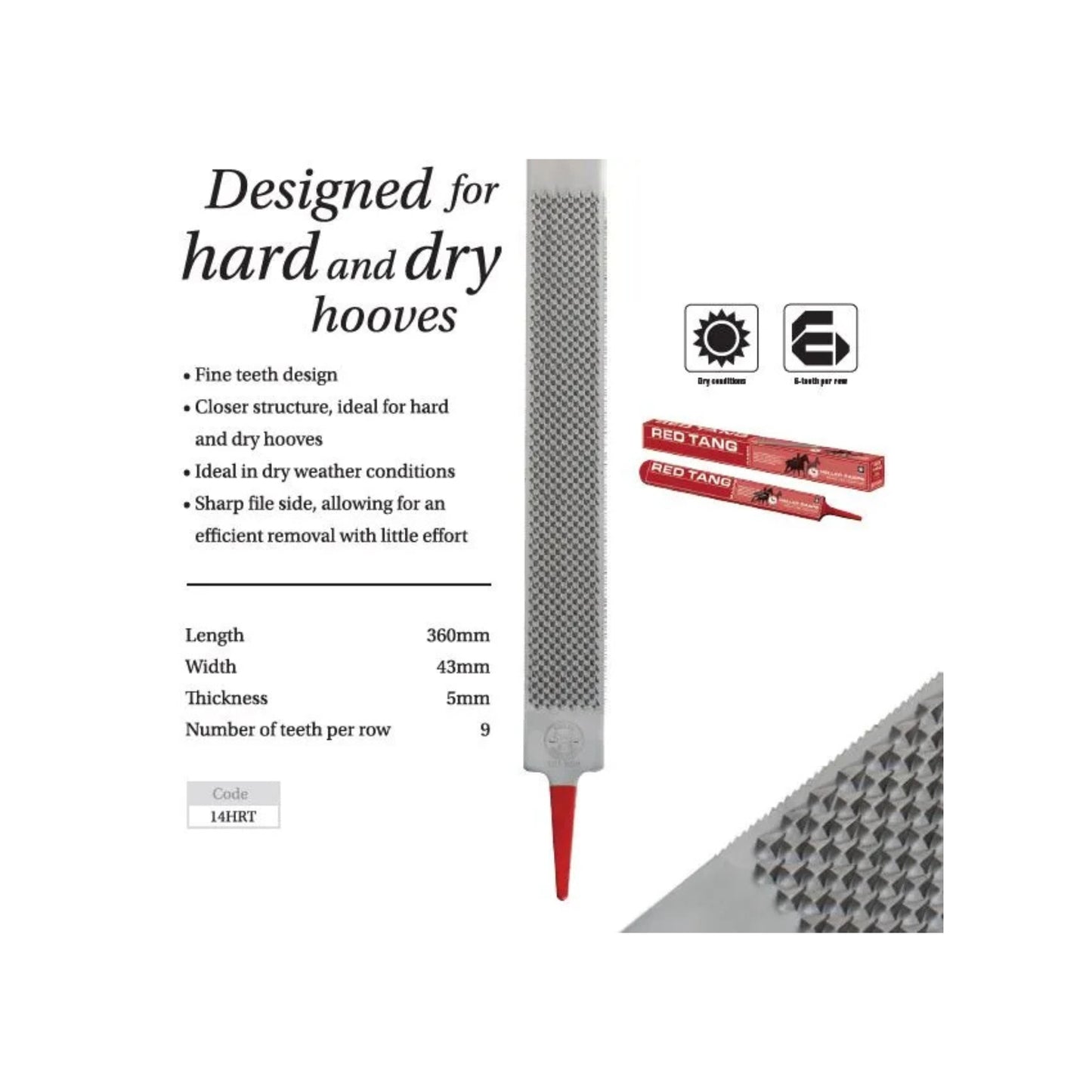 14 Heller Red Tang Rasp