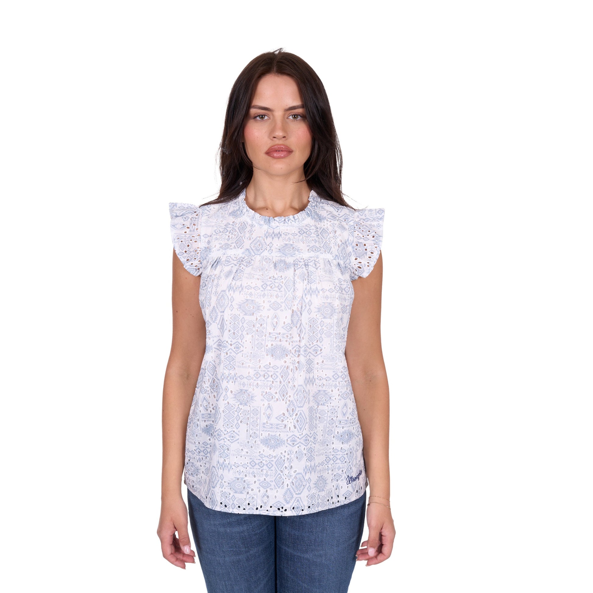 Wrangler Womens Harlow Sleeveless Blouse - EQ Saddlery