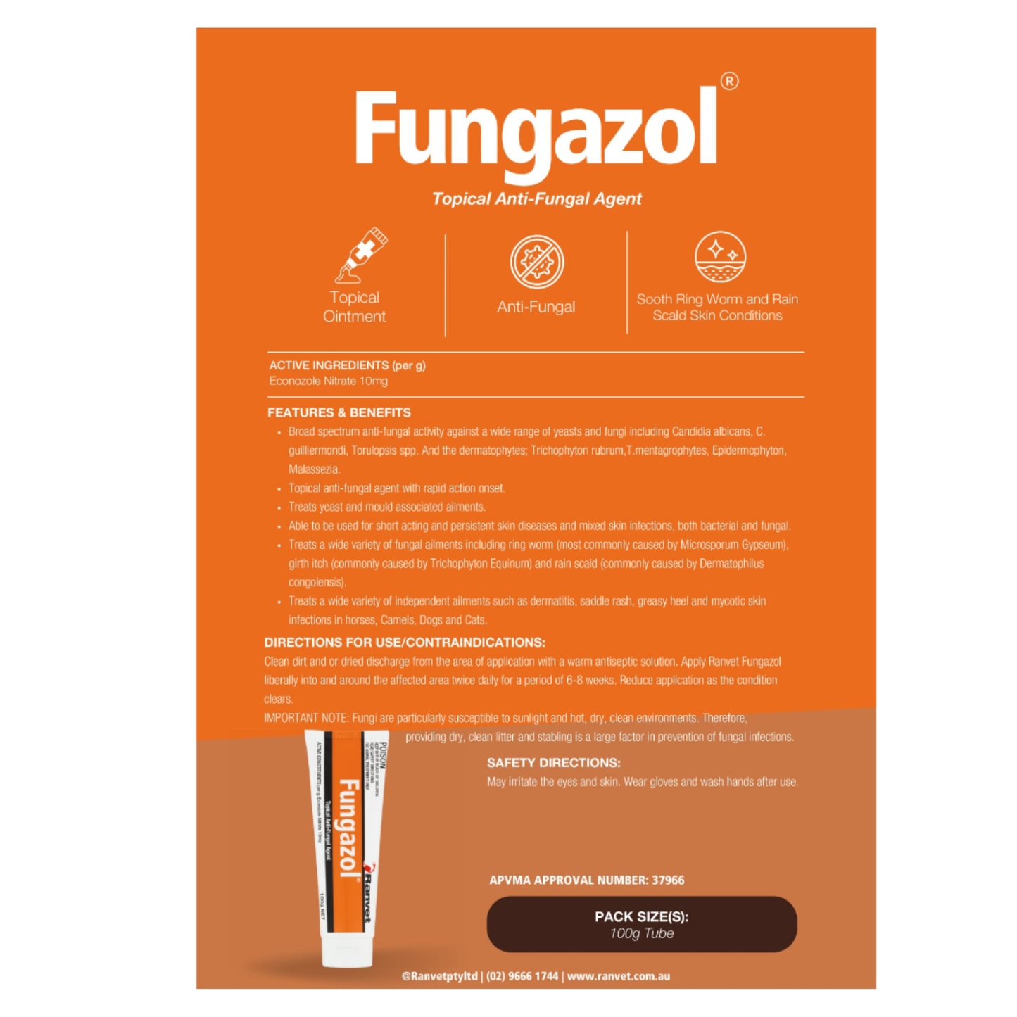 Ranvet Fungazol Cream