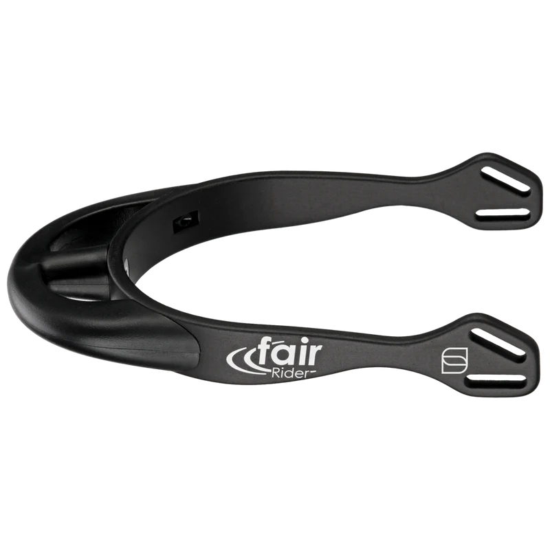 Sprenger FairRider Aluminium 25mm Neck Black Thin Rounded Spurs