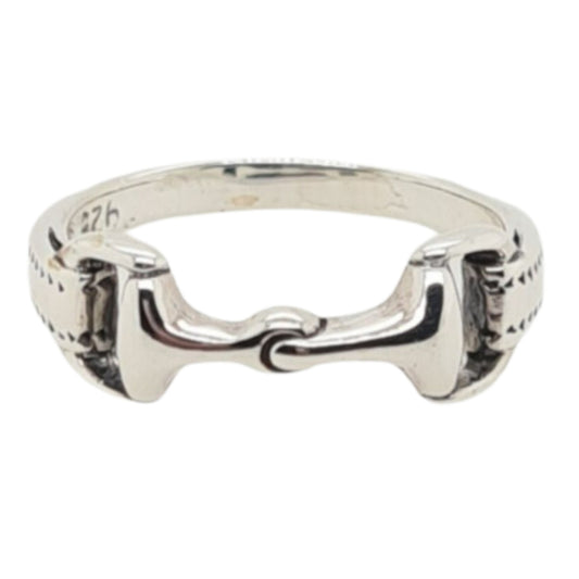 MCJ Double Horse Bit Band Ring - EQ Saddlery