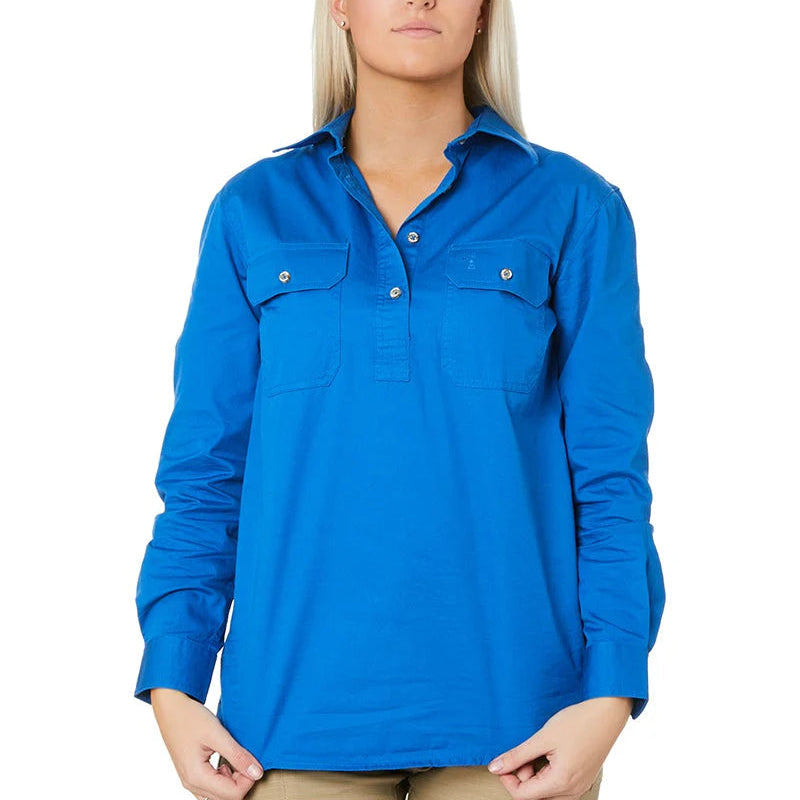 Pilbara Womens Closed Front Long Sleeve Shirt