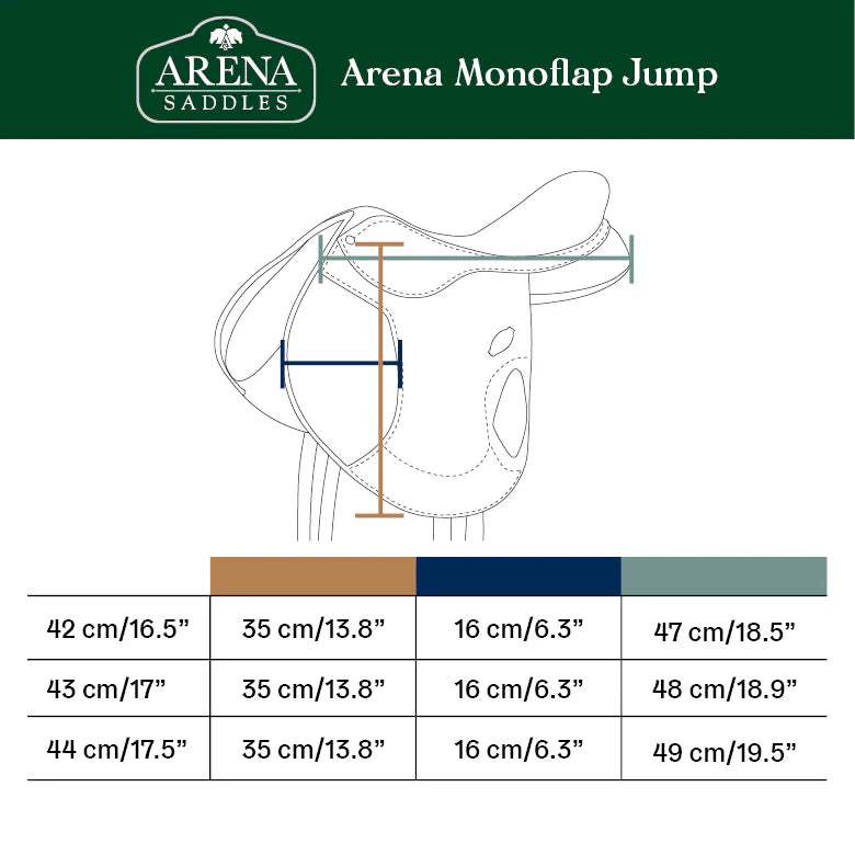 Arena Monoflap Jump HART Saddle - EQ Saddlery