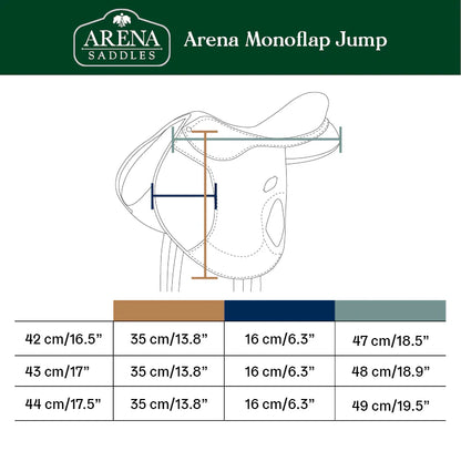 Arena Monoflap Jump HART Saddle - EQ Saddlery