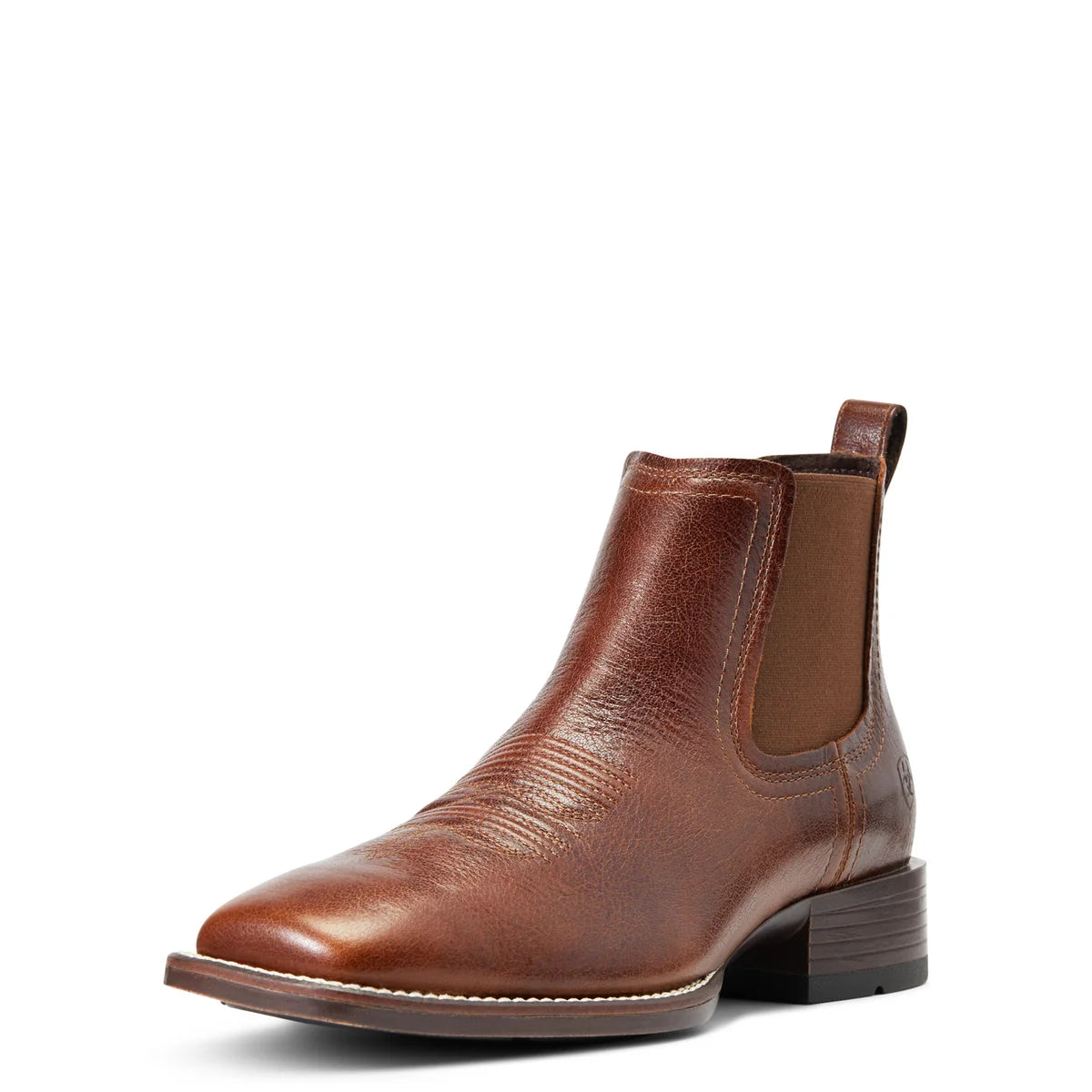 Ariat Mens Booker Chelsea Wide Square Toe Western Boots