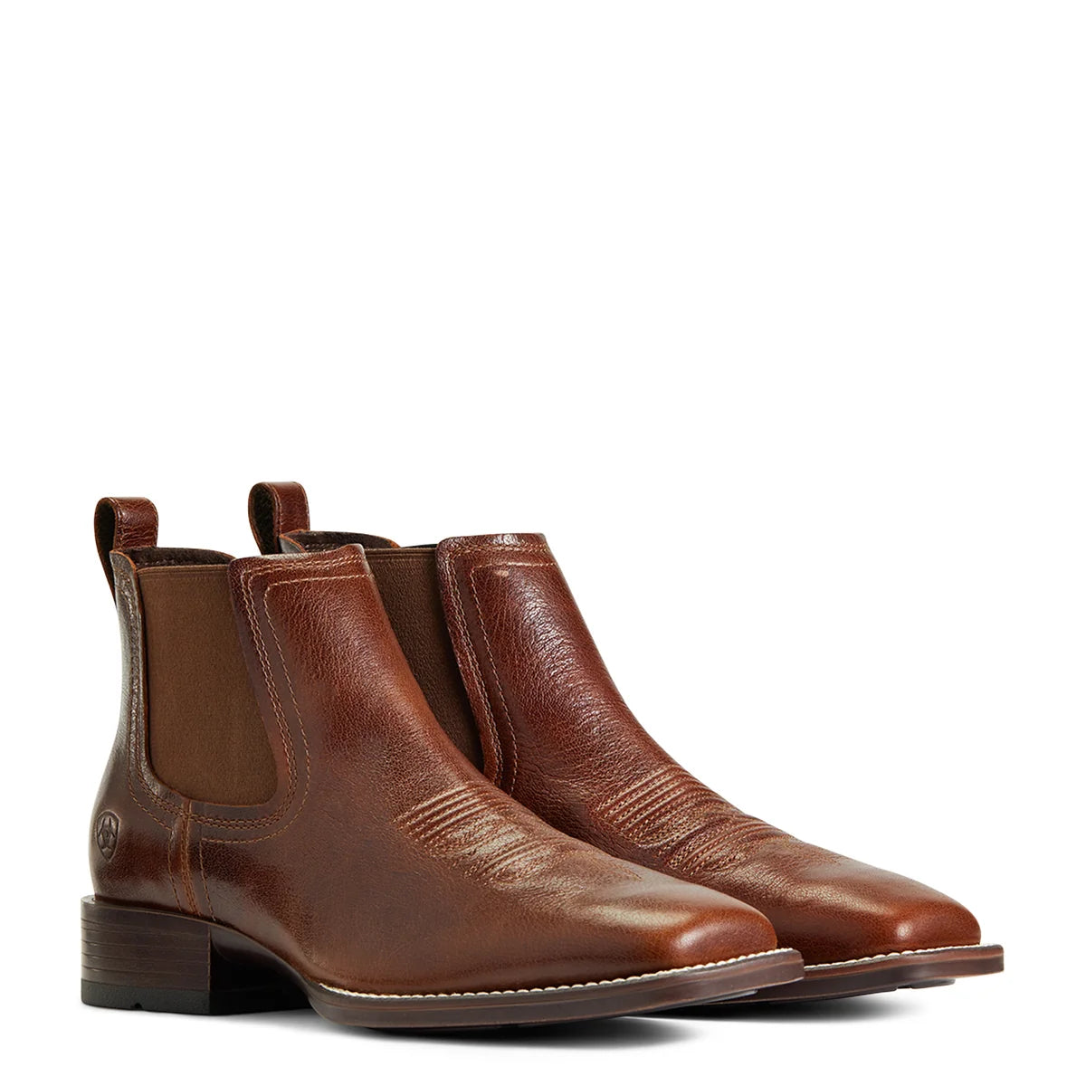 Ariat Mens Booker Chelsea Wide Square Toe Western Boots