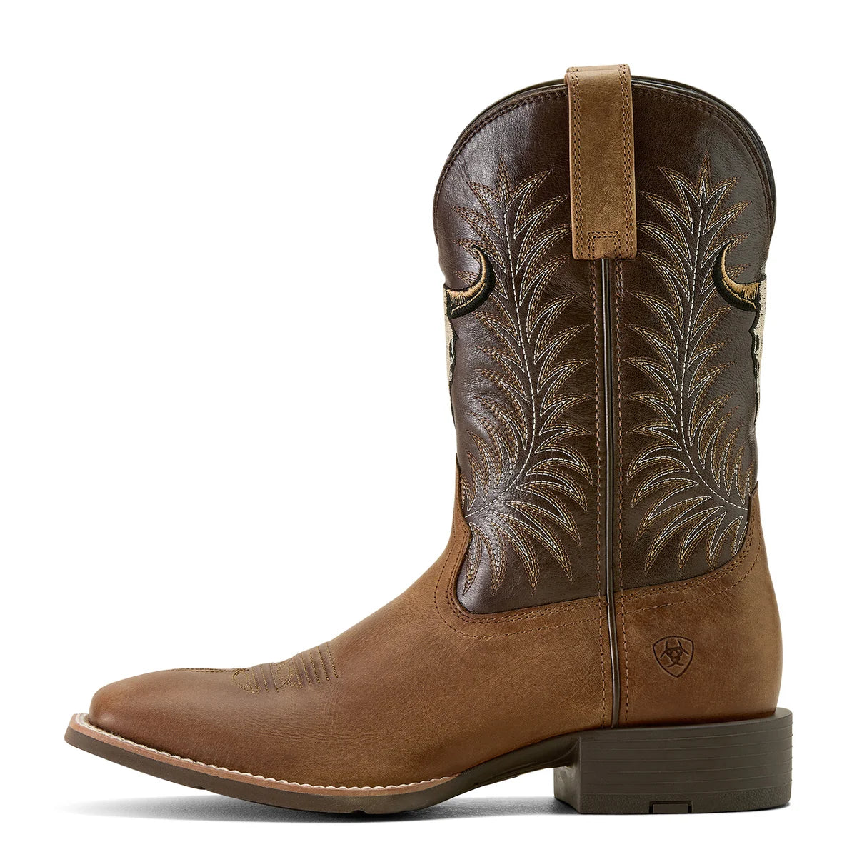 Ariat Mens Sport Steer Skull Cowboy Boots