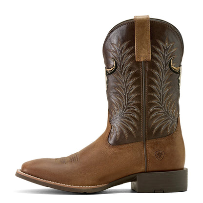Ariat Mens Sport Steer Skull Cowboy Boots