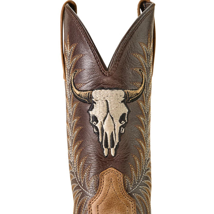 Ariat Mens Sport Steer Skull Cowboy Boots