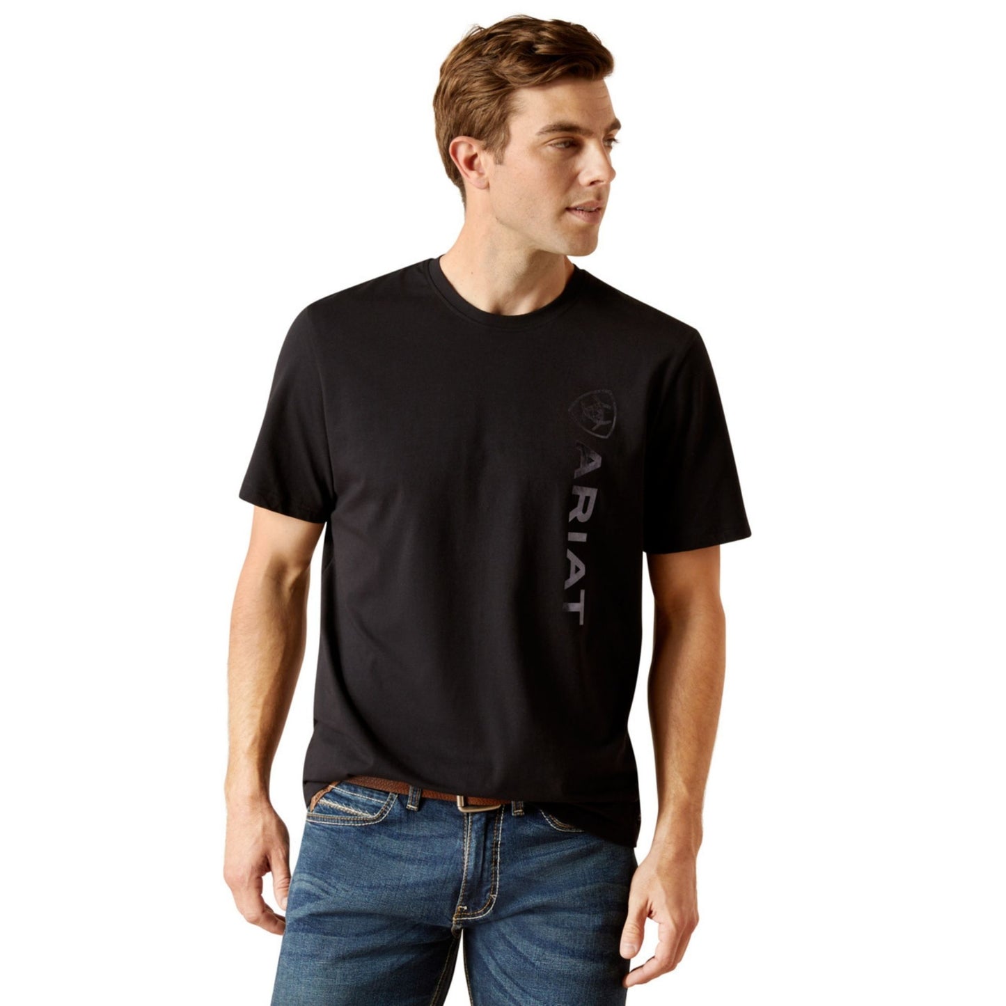 Ariat Mens Vertical Logo T-Shirt - EQ Saddlery
