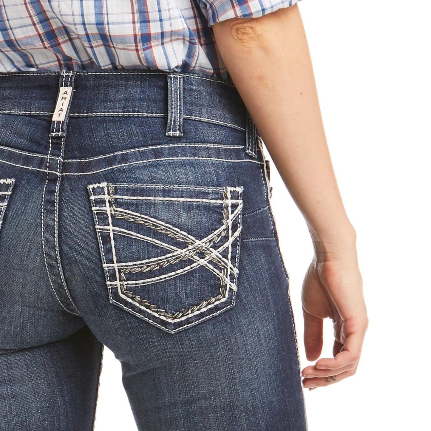Ariat R.E.A.L. Mid Rise Stretch Entwined Boot Cut Jean