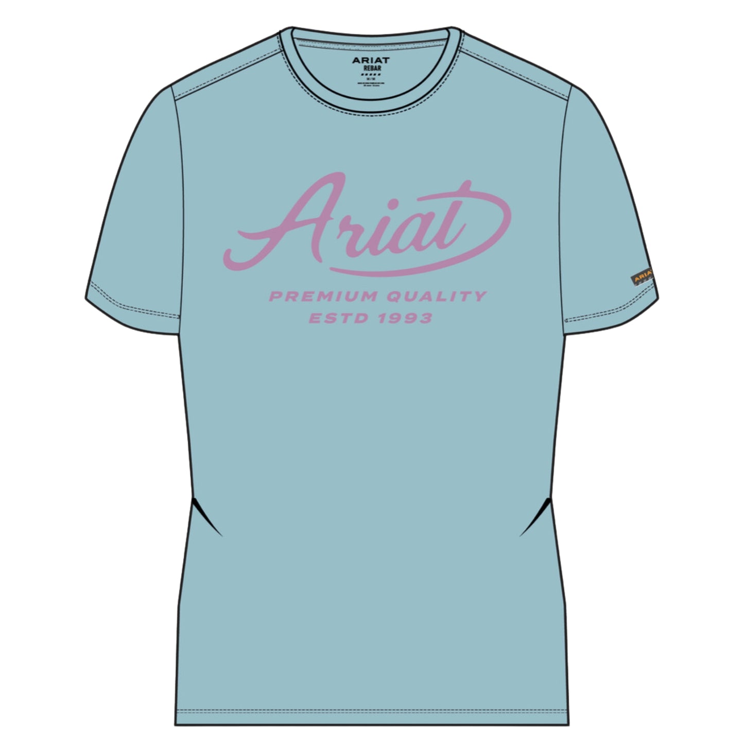 Ariat Wms Rebar Cotton Strong Worldwide SS Tee