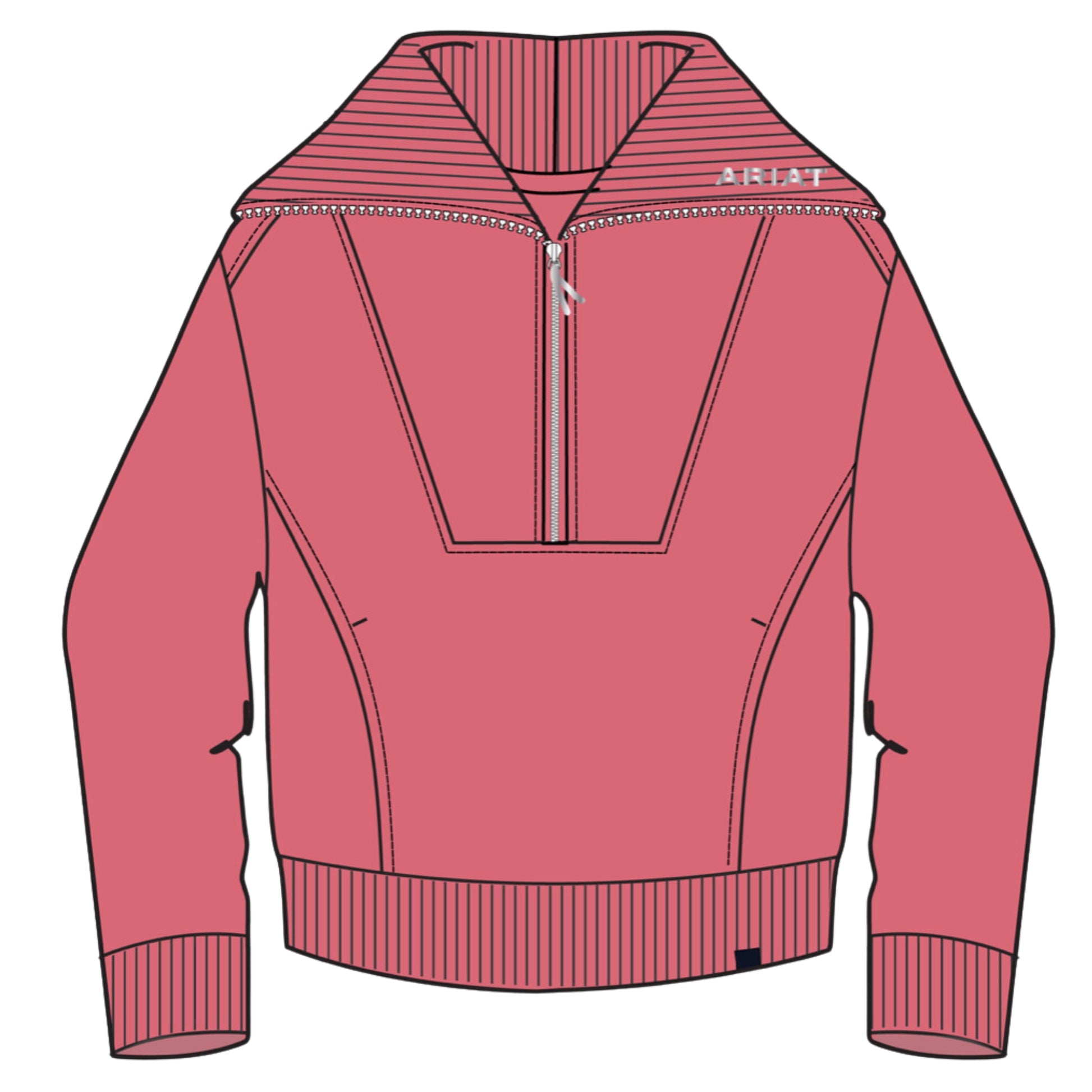 Ariat Wms Fern 1/2 Zip Sweatshirt - EQ Saddlery