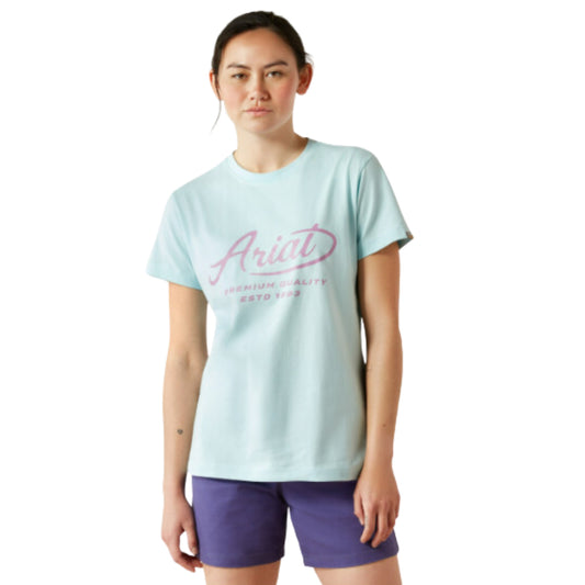 Ariat Wms Rebar Cotton Strong Worldwide SS Tee - EQ Saddlery