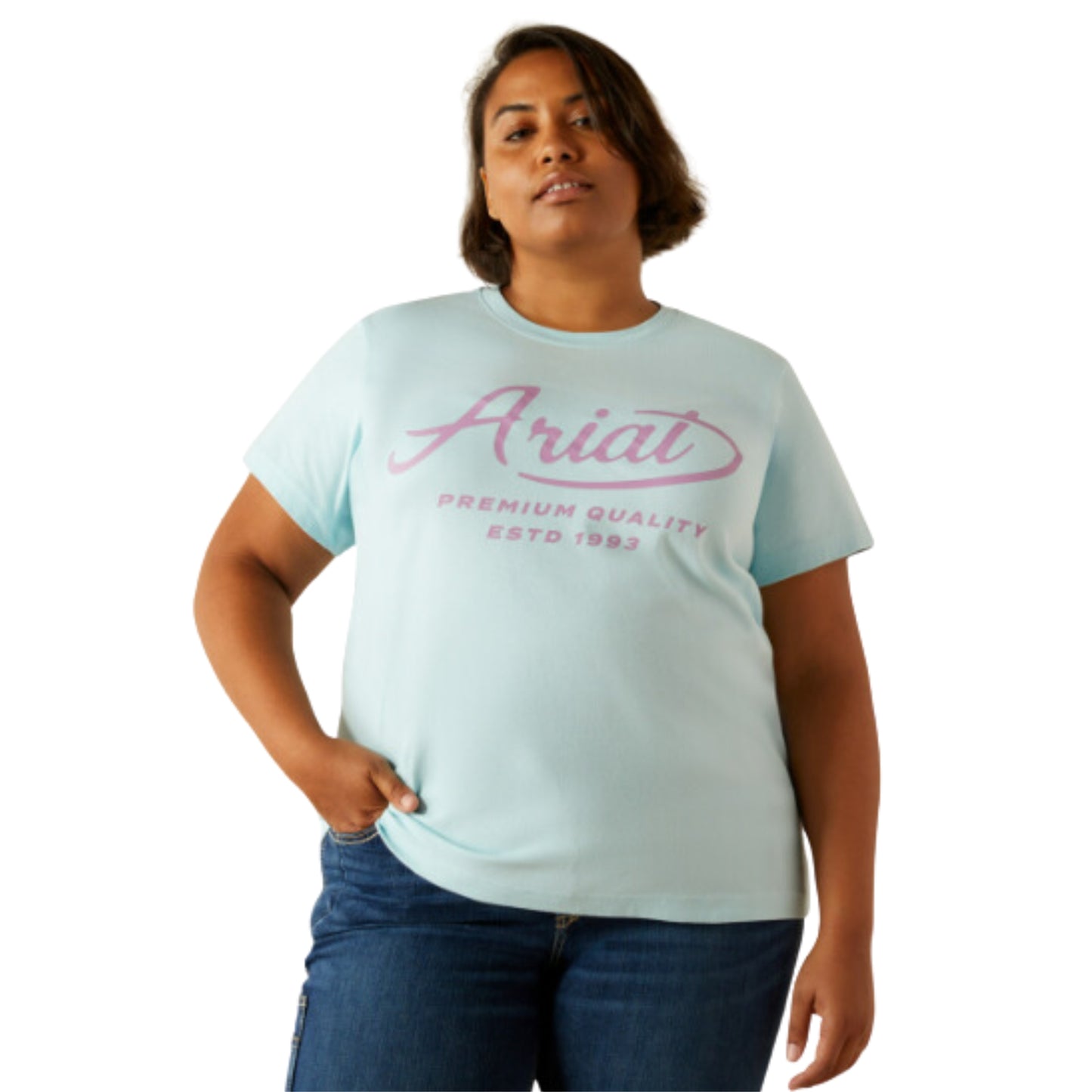 Ariat Wms Rebar Cotton Strong Worldwide SS Tee