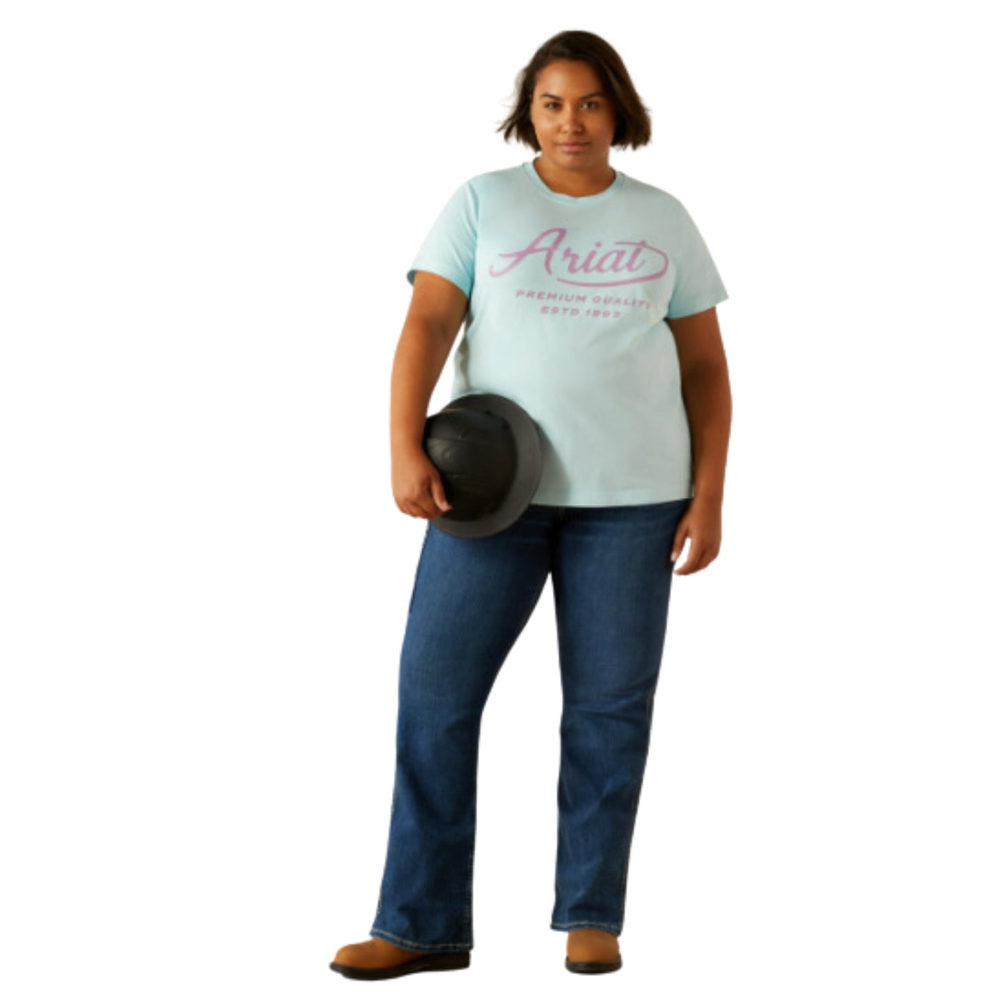 Ariat Wms Rebar Cotton Strong Worldwide SS Tee
