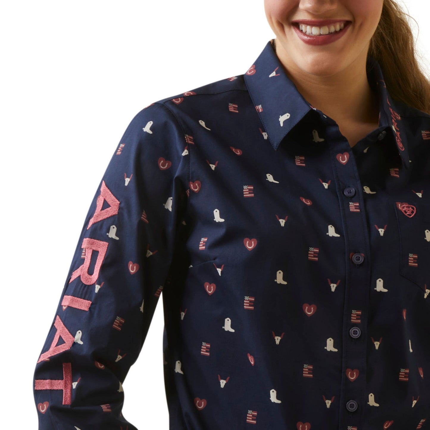 Ariat Womens Team Kirby Stretch Long Sleeve Shirt