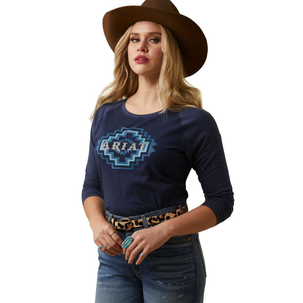 Ariat Womens Tucson Baseball Long Sleeve T-Shirt