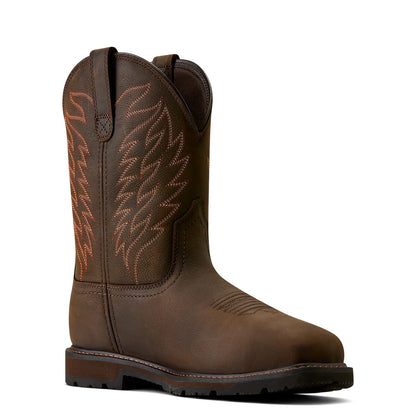 Ariat mens Groundbreaker Waterproof Wide Sqaure Toe Steel Toe Work Boot