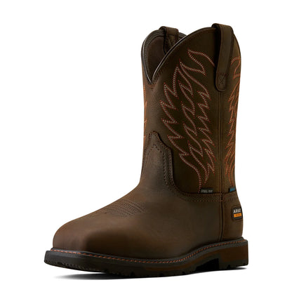 Ariat mens Groundbreaker Waterproof Wide Sqaure Toe Steel Toe Work Boot