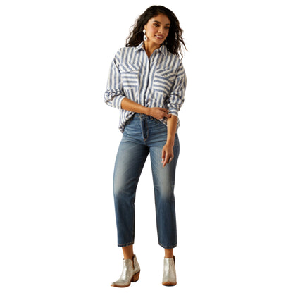 Ariat Wms Baggy Button Up LS Shirt - EQ Saddlery