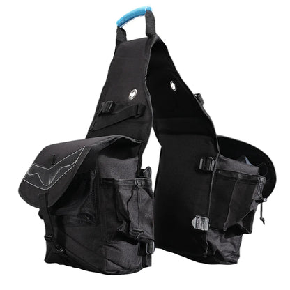 Fort Worth Multi Pocket Trail Riding Saddle Bag - EQ Saddlery