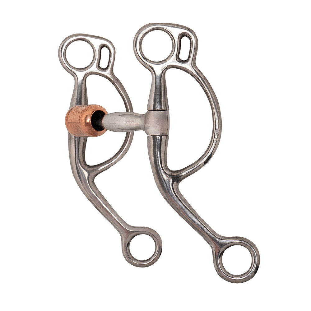 STC Snaffle Pelham Bit w Roller Mouth
