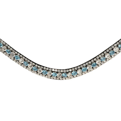 Lumiere Baby Blue Crystal Browband - EQ Saddlery