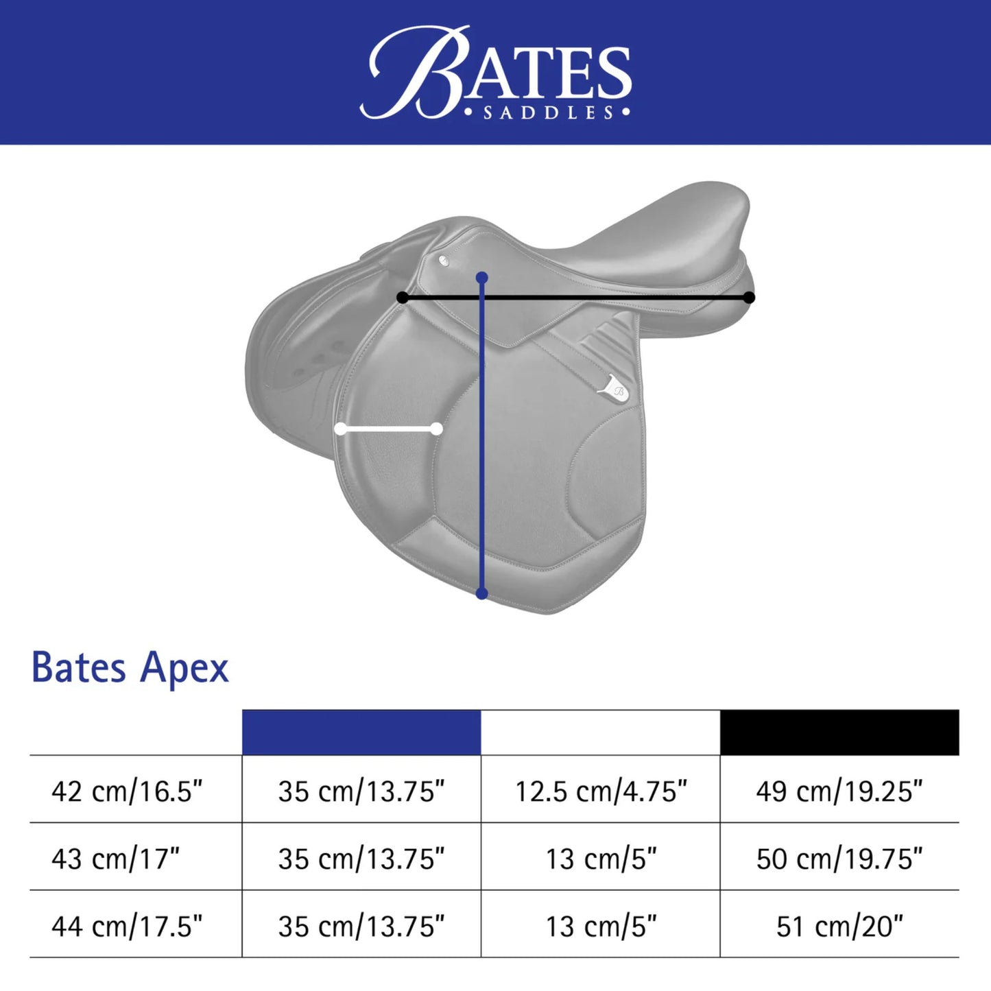 Bates Apex Jump Saddle