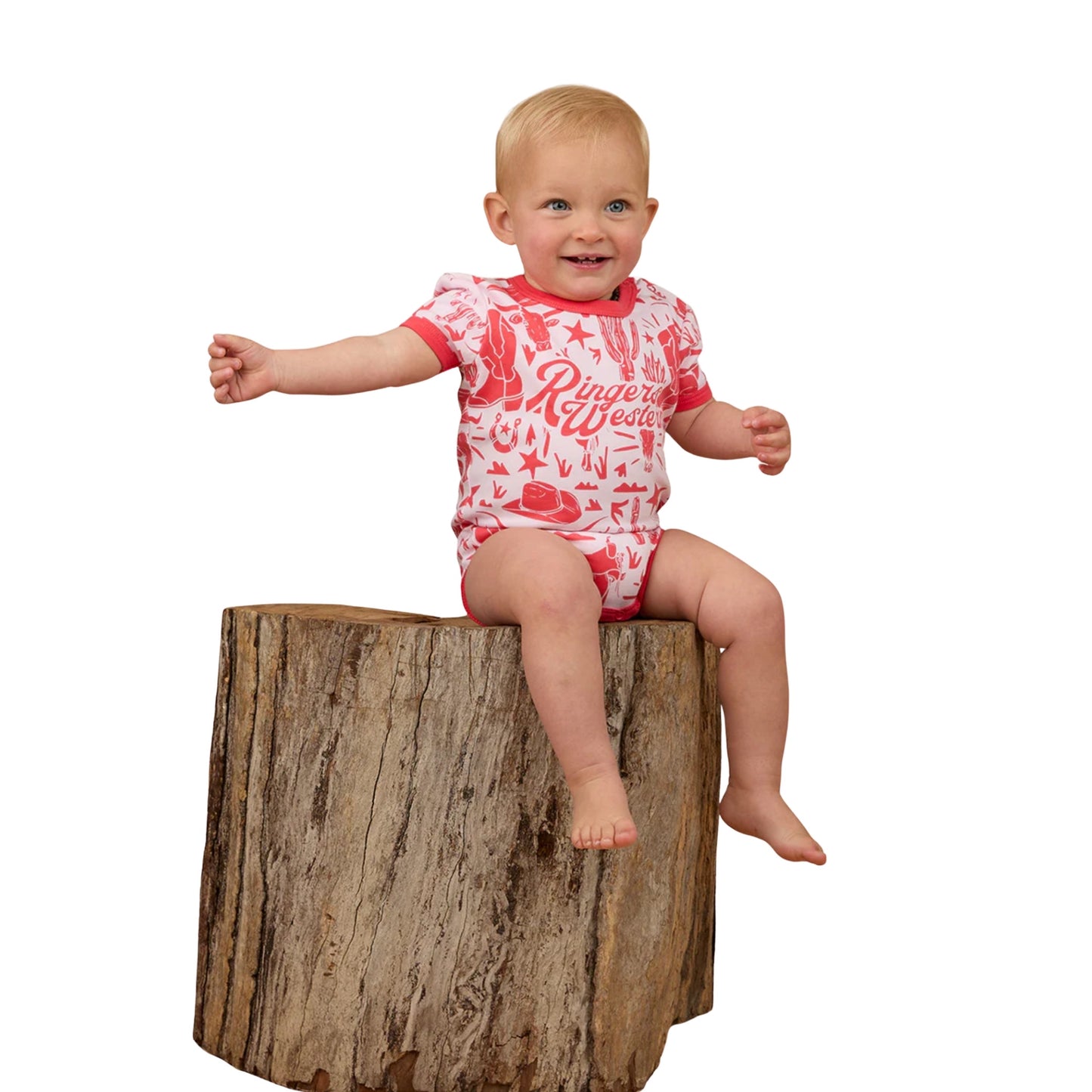 Ringers Western Babies Boot Scootin Short Sleeve Romper