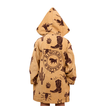 Ringers Western Kids Boot Scootin Zip Through Towel