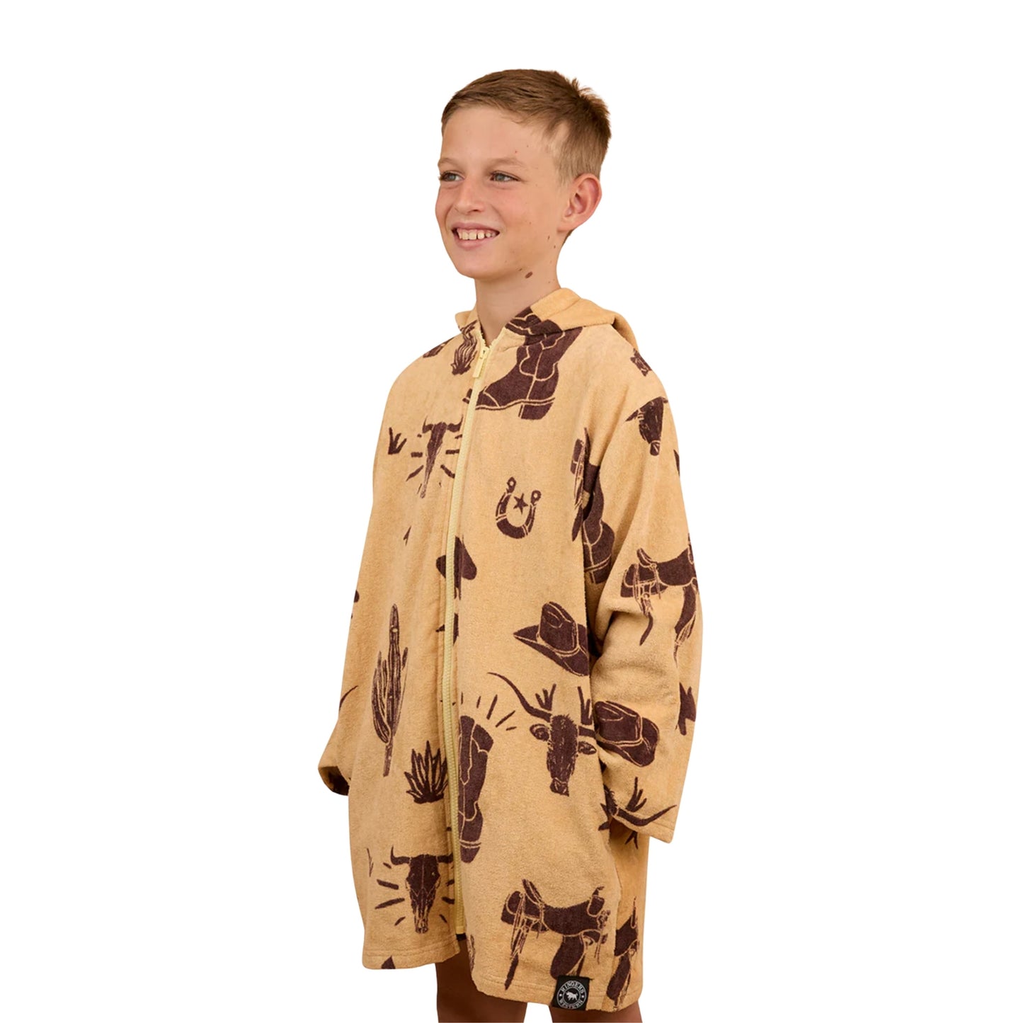 Ringers Western Kids Boot Scootin Zip Through Towel