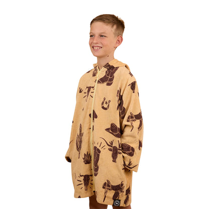 Ringers Western Kids Boot Scootin Zip Through Towel