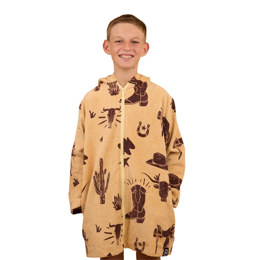 Ringers Western Kids Boot Scootin Zip Through Towel